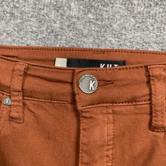 Kut From The Kloth Jeans Womens 4 Brown High Rise Mia Fab Ab Toothpick Skinny - Picture 4 of 15